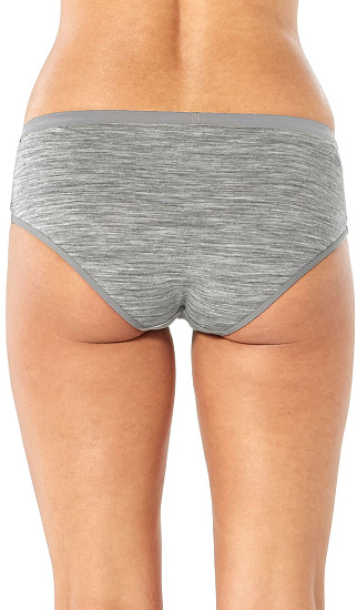 Трусы женские Icebreaker Siren Hipkini Metro Hthr - Фото 3 большая