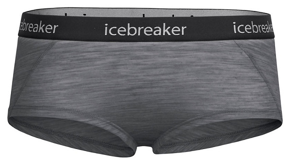 Трусы женские Icebreaker Sprite Hot Gritstone HTHR/Black - Фото 1 большая