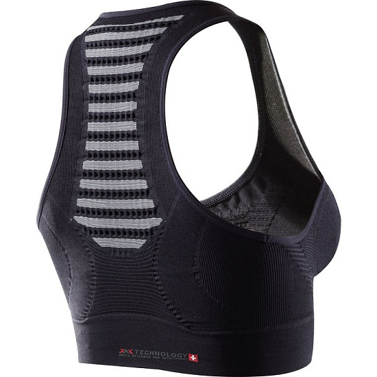 Топ женский X-Bionic Energizer Multisport Bra Black/Pearl Grey - Фото 2 большая
