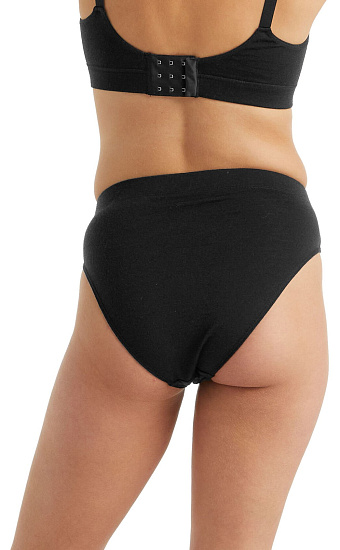 Трусы женские Icebreaker Queens High Cut Brief Black - Фото 4 большая