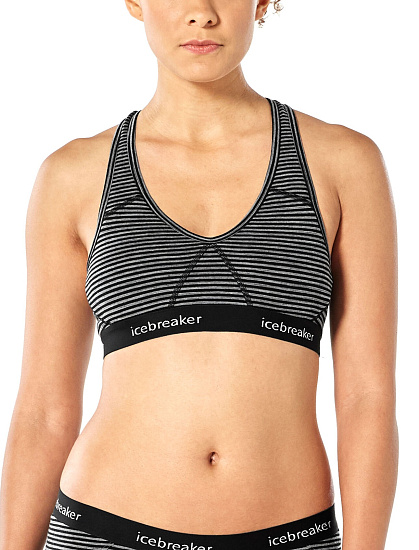 Топ женский Icebreaker Sprite Racerback Gritstone Hthr - Фото 2 большая