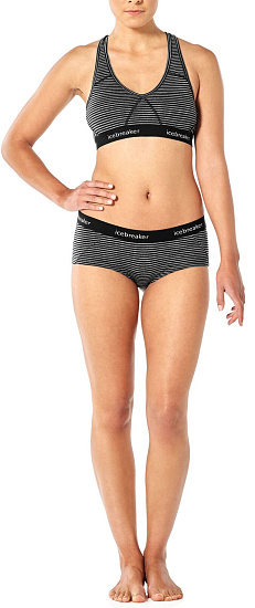 Трусы женские Icebreaker Sprite Hot pants Gritstone Hthr - Фото 6 большая