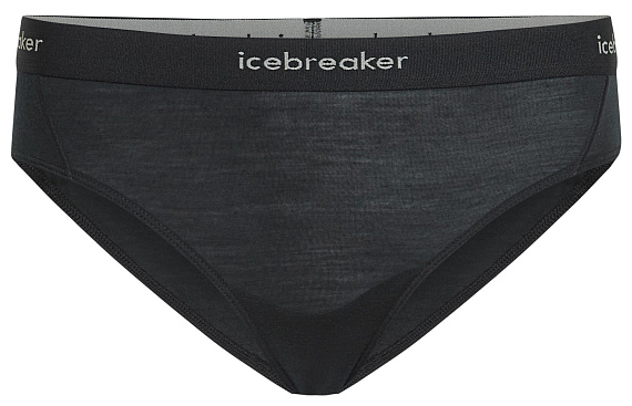 Трусы женские Icebreaker Merino 125 Cool-Lite Sprite Hipster Black - Фото 1 большая