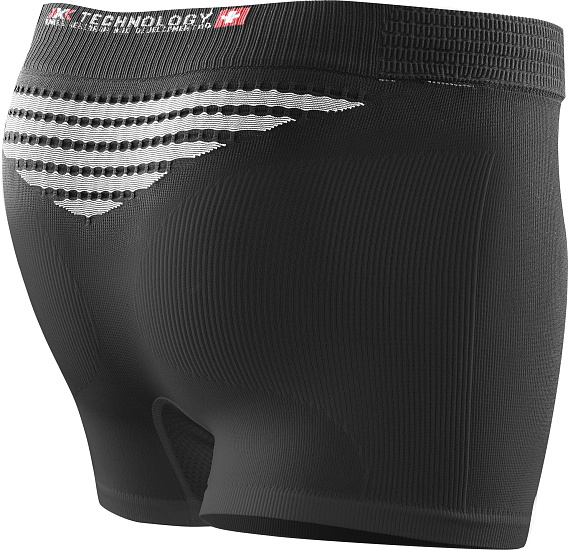 Трусы женские X-Bionic Energizer Mk2 Uw Boxer Black/White - Фото 2 большая