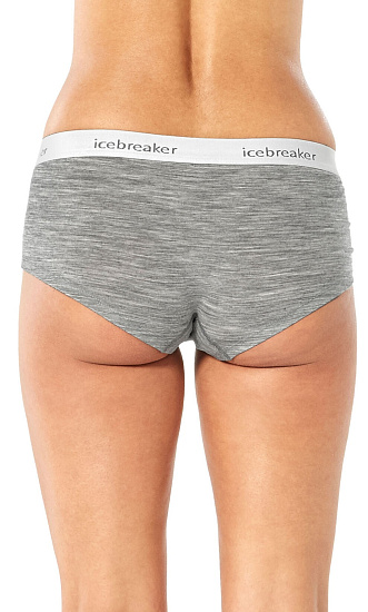Трусы женские Icebreaker Sprite Hot Pant Metro Hthr - Фото 3 большая