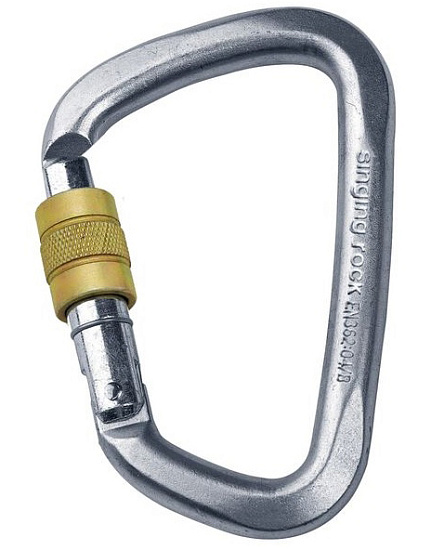 Карабин Singing Rock D Steel Connector Screw  - Фото 1 большая