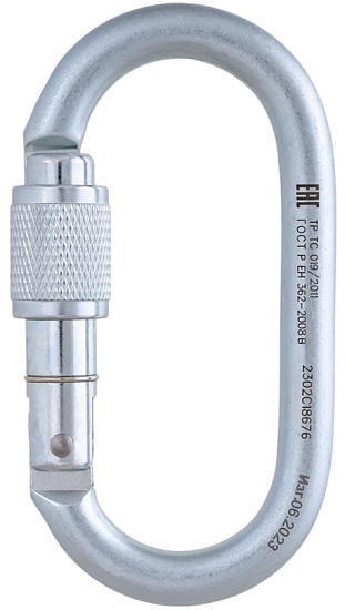 Карабин Vento Стальной овал с муфтой - Фото 2 большая