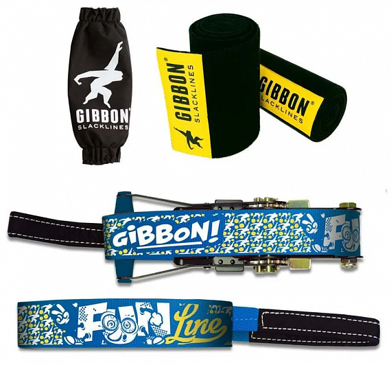 Слэклайн Gibbon Fun Line 15 м + защита для дерева Treewear - Фото 3 большая