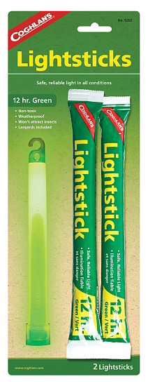 Химический источник света Coghlan's Зеленый (2 шт.) - Фото 1 большая