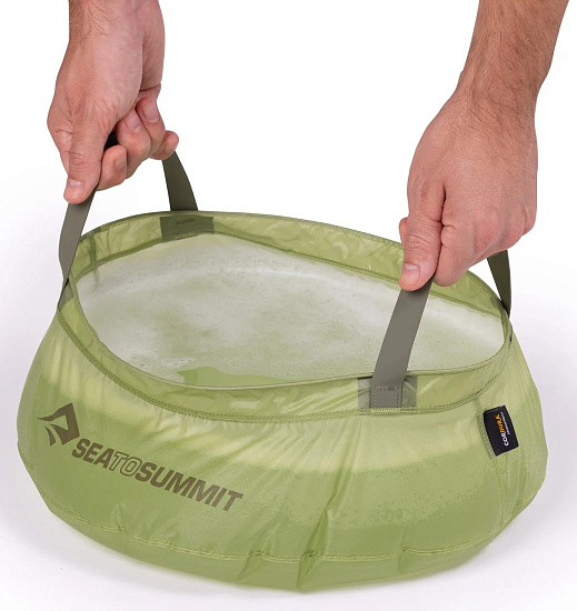 Ведро Sea to Summit Ultra-Sil Kitchen Sink Light Green - Фото 2 большая