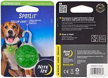Светодиодный брелок Nite Ize SpotLit Rechargeable Collar Light Зелёный