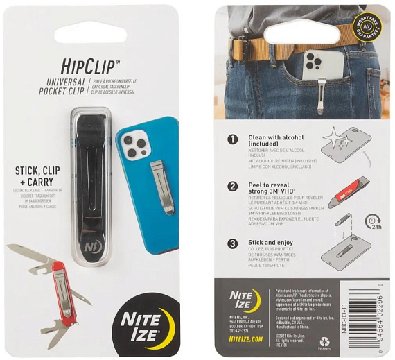 Клипса Nite Ize HipClip Stainless - Фото 1 большая