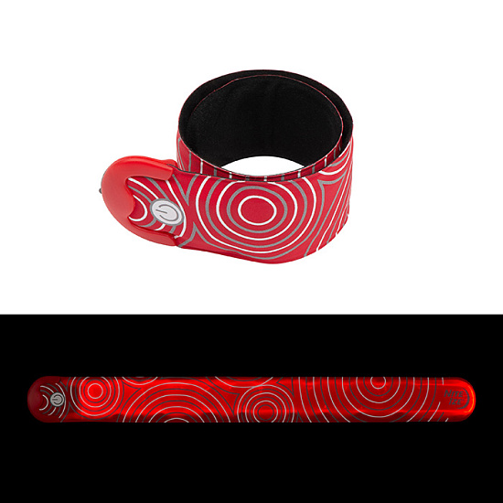 Светодиодный маркер Nite Ize SlapLit™ Rechargeable LED Slap Wrap Red - Фото 3 большая