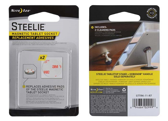 Набор наклеек Nite Ize Steelie Magnetic Tablet Socket Replacement Adhesives - Фото 1 большая