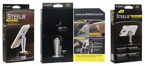 Магнитный держатель Nite Ize Steelie Pedestal Kit для смартфона (набор) - Фото 2 большая