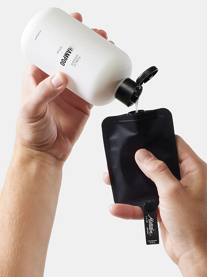 Набор флаконов Matador FlatPak Toiletry Bottle Чёрный/Зелёный/Синий - Фото 3 большая