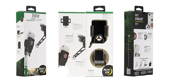 Магнитный держатель Nite Ize Steelie Squeeze Windshield Kit Multi - Фото 1 большая