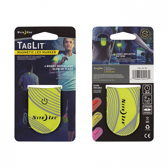 Светодиодный маркер Nite Ize TagLit Magnetic Neon Yellow - Фото 1 большая