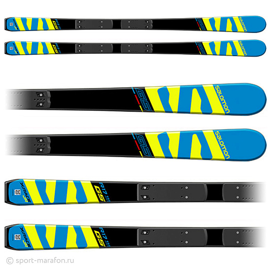 Детские горные лыжи Salomon SKIS I X-RACE Jr GS + Race Plate Jr - Фото 3 большая