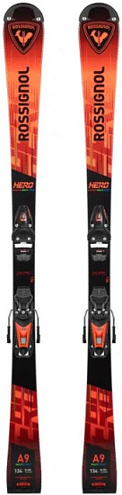 Горные лыжи детские Rossignol Hero Event 127-148 Open с креплениями NX7 LF - Фото 1 большая