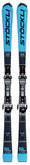 Горные лыжи Stockli Laser WRT SL FIS с креплениями WRT 10 Blue - Фото 1 большая