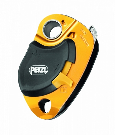 Блок-зажим Petzl Pro Traxion Black/Orange - Фото 1 большая