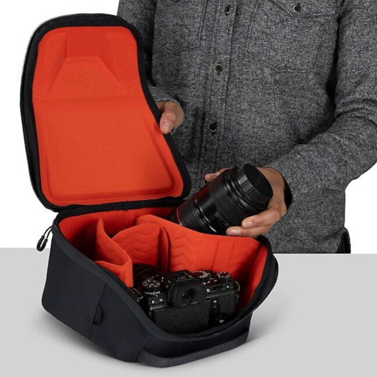 Сумка Osprey Camera Cube Charcoal Grey - Фото 4 большая