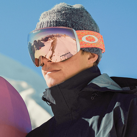 Горнолыжная маска Oakley Flight Deck L Freestyle Collection Strap/Prizm Rose Gold - Фото 4 большая