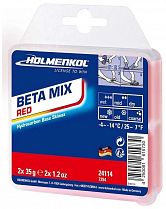 Парафин Holmenkol Betamix Red 2x35г