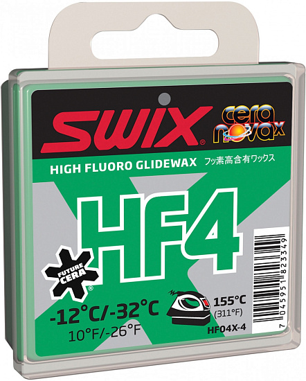 Мазь скольжения Swix HF4X Green  -12C / -32C  40 гр - Фото 1 большая