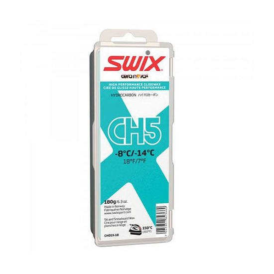 Мазь скольжения Swix CH5X Turquoise -8C / -14C  180 г - Фото 1 большая