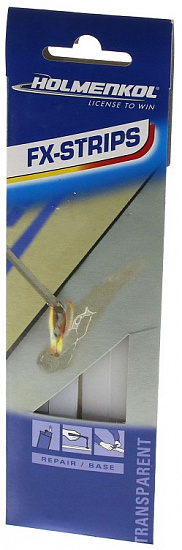 Пластик для ремонта базы Holmenkol Repair Strips transparent 5 pcs - Фото 1 большая