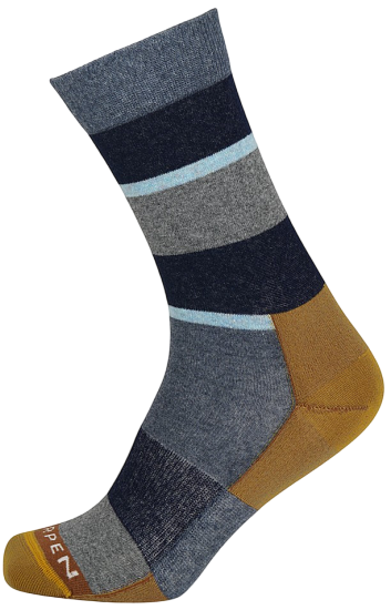 Носки Lorpen Lifestyle Wool Stripe Crew MLWSC Blue - Фото 1 большая