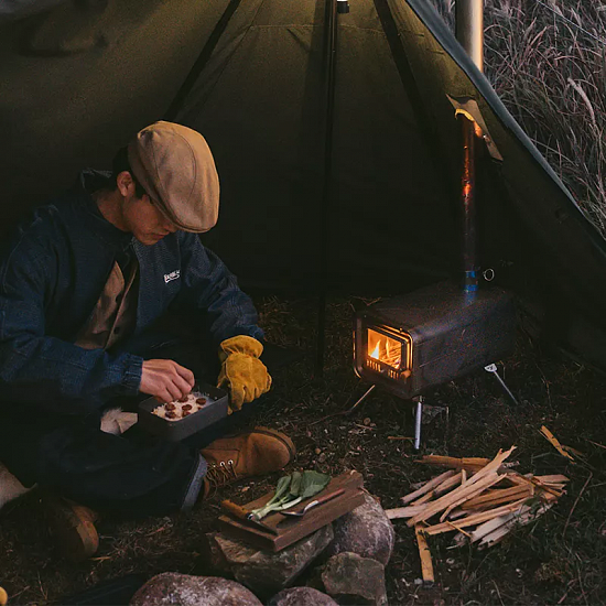 Печка Naturehike Wood Stove Titanium - Фото 4 большая