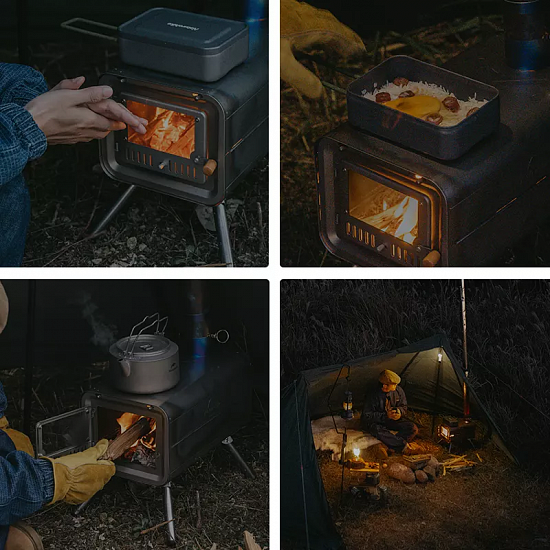 Печка Naturehike Wood Stove Titanium - Фото 6 большая