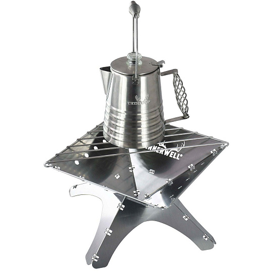 Костровая чаша-гриль Winnerwell Flat Firepit Medium с решетками для угля и гриля - Фото 19 большая