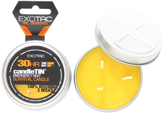Походная свеча Exotac Candletin Slow Burn Large - Фото 2 большая