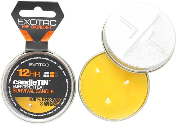 Походная свеча Exotac Candletin Slow Burn Small - Фото 2 большая