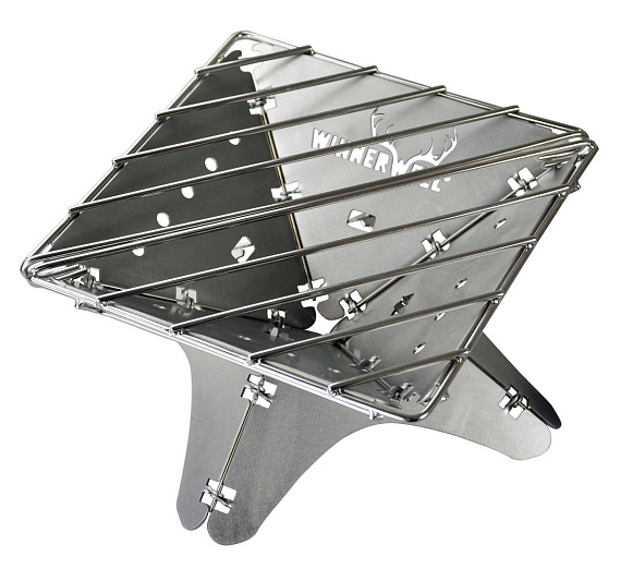 Костровая чаша-гриль Winnerwell Flat Firepit Small с решетками для угля и гриля - Фото 1 большая