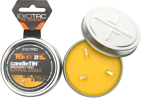 Походная свеча Exotac Candletin Hot Burn Large - Фото 2 большая