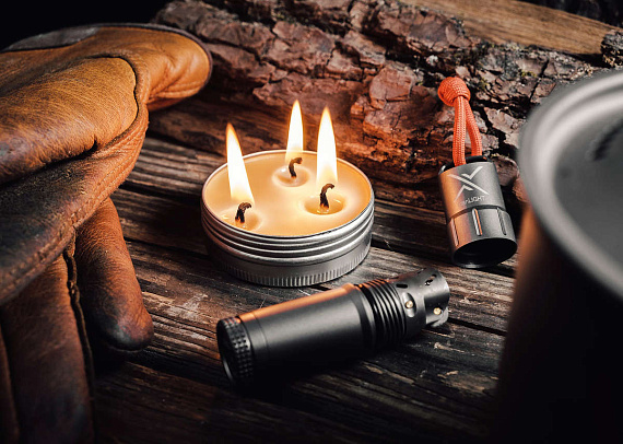 Походная свеча Exotac Candletin Hot Burn Large - Фото 3 большая