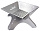 Костровая чаша-гриль Winnerwell Flat Firepit Large с решетками для угля и гриля - Фото 2 малая