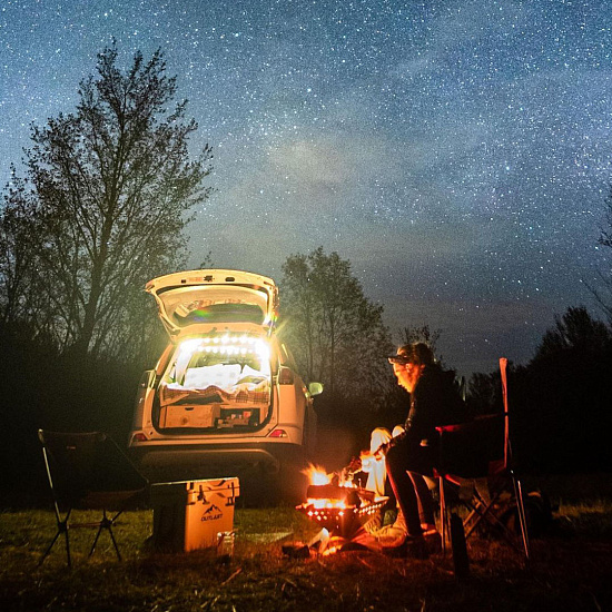 Костровая чаша-гриль Winnerwell Flat Firepit Large с решетками для угля и гриля - Фото 22 большая