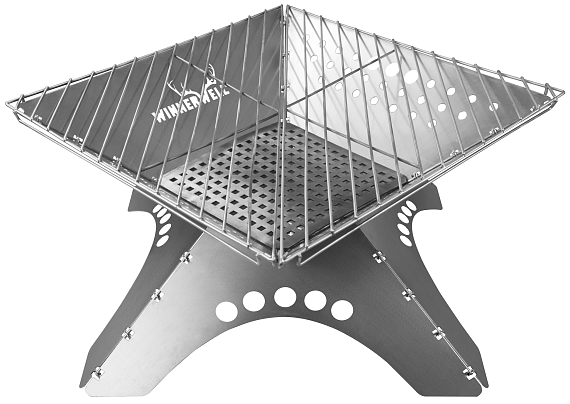 Костровая чаша-гриль Winnerwell Flat Firepit XL с решетками для угля и гриля - Фото 2 большая