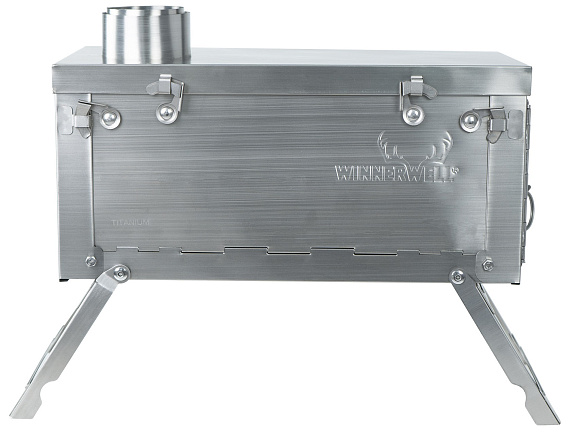 Печь титановая Winnerwell Fastfold Ultralight Backpack Titanium Camping Stove - Фото 2 большая