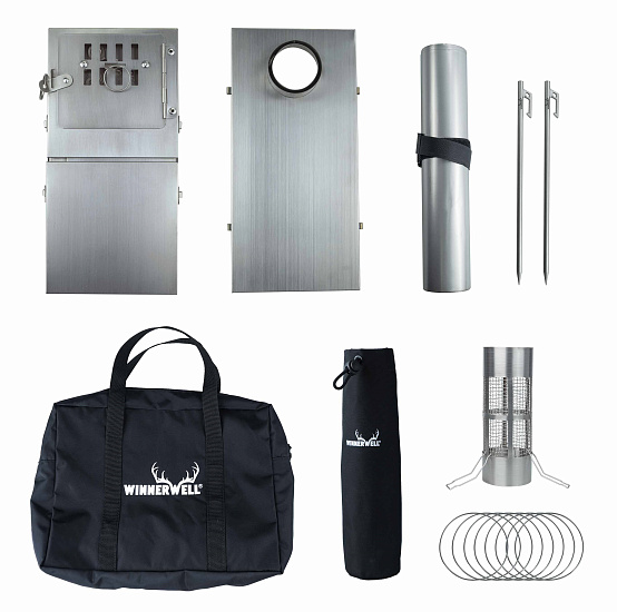 Печь титановая Winnerwell Fastfold Ultralight Backpack Titanium Camping Stove - Фото 4 большая