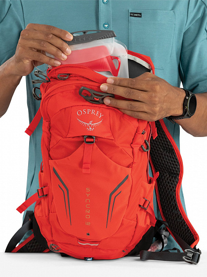 Рюкзак Osprey Syncro 12 Firebelly Red - Фото 3 большая