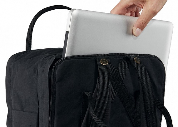 Рюкзак Fjallraven Kanken Laptop 15" Super Grey - Фото 7 большая