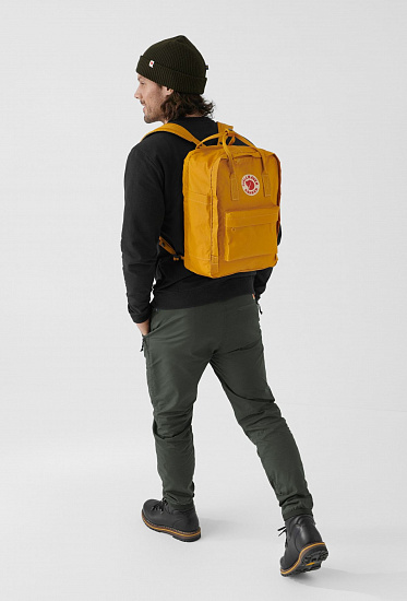 Рюкзак Fjallraven Kanken Laptop 13" Ochre - Фото 5 большая
