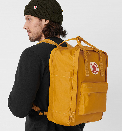 Рюкзак Fjallraven Kanken Laptop 13" Ochre - Фото 6 большая